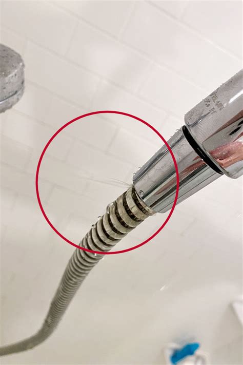 leaking hose shower