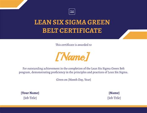 lean 6 sigma form template