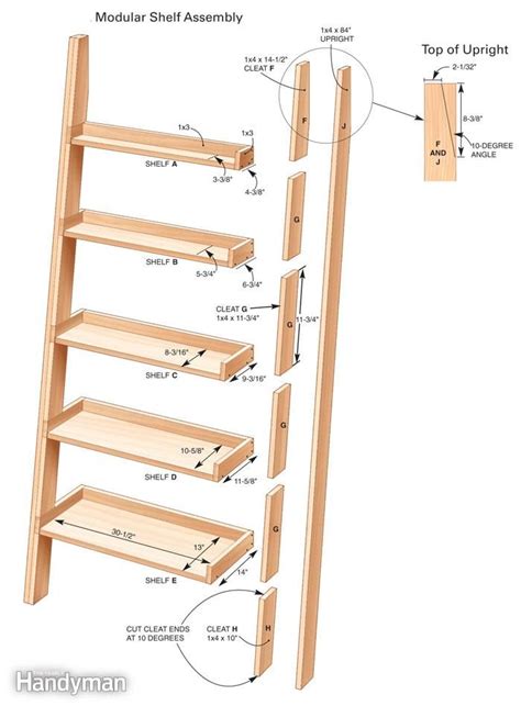 Leaning Tower of Shelves 1000 Woodworking projects diy, Woodworking