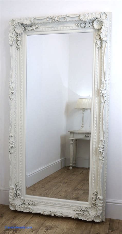 Leaning Floor Mirror White