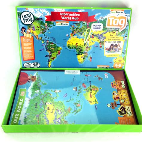 LeapFrog Interactive World map for Tag Reader System homeschool educational 1898058759