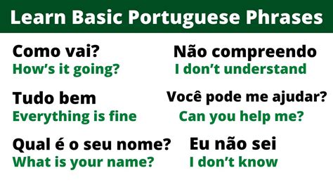 learn basic Portuguese