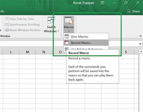 learn how to create macros in excel