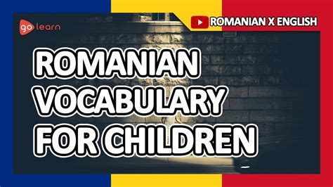 learn romanian for kids