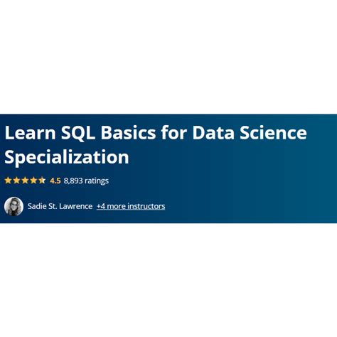 learn sql basics for data science specialization review