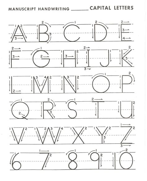 Learn To Write Letters Free Printable