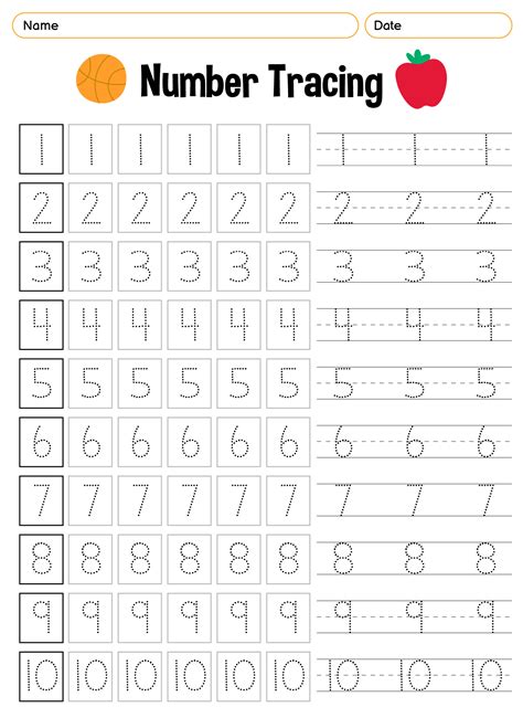 Learn To Write Numbers Free Printable