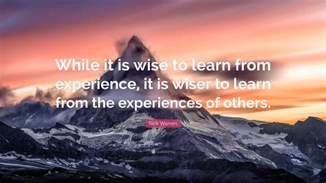 learning from experience