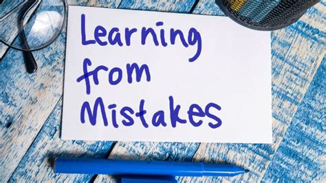 learning from mistakes