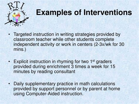 learning intervention meaning in marathi with example