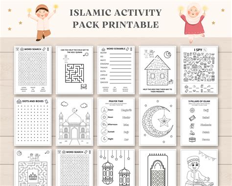 Learning Islam Worksheets Printable