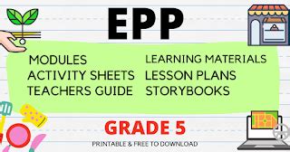 Learning Materials For Grade 5 Epp