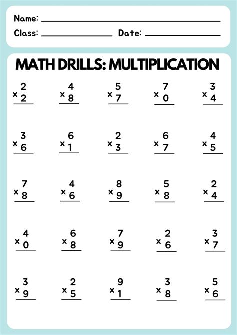Learning Math Printable Worksheets