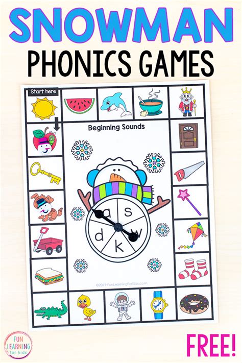 Learning Phonics Games Printable