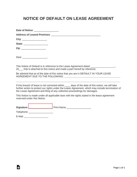 Free Lease Termination Letters 30Day Notice to Quit PDF Word