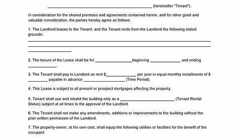 Lease Option Contract Example Sample Free California Residential With To