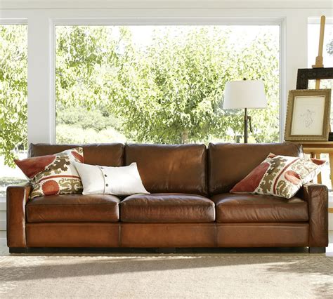 New Leather Apartment Couch Pottery Barn 2023