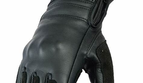 Womens Leather Motorcycle Warm Gloves Ladies Black Motorbike Waterproof