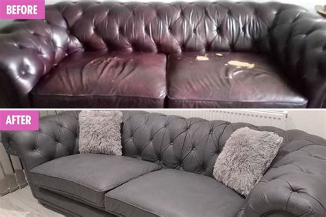 New Leather Sofa Paint Grey 2023