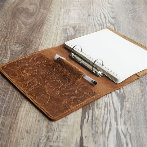 Leather 2 Ring Binder A4