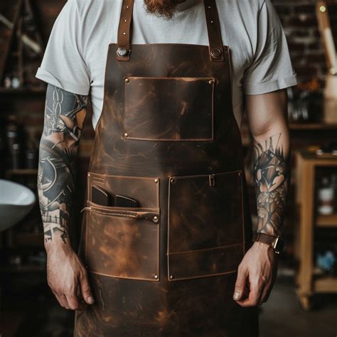 Leather Apron For Barber