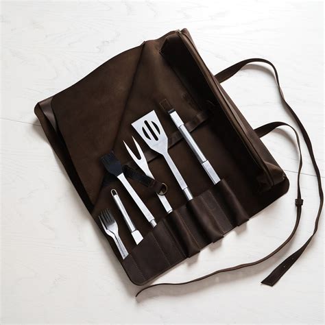 Leather Bbq Tool Roll
