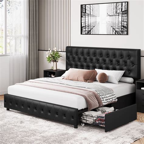 Leather Beds With Storage