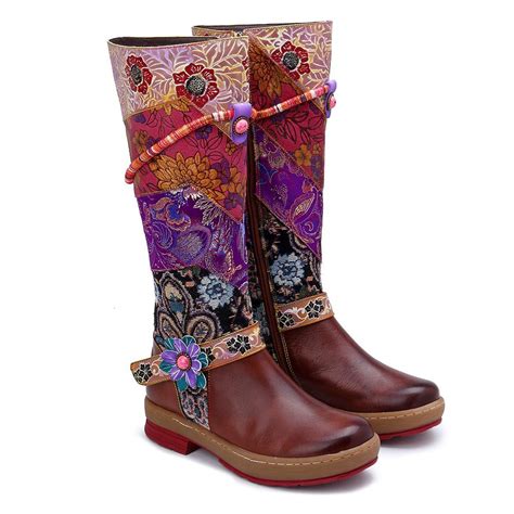 leather bohemian boots