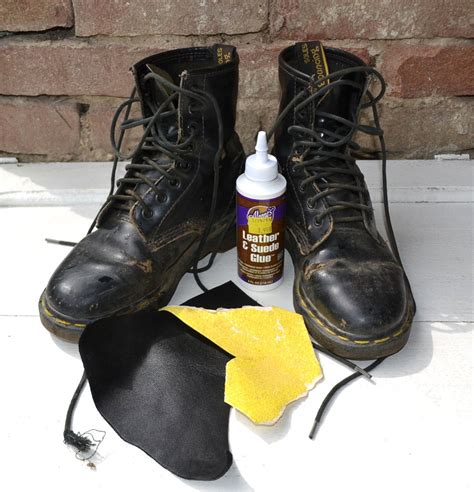 Leather boot repair