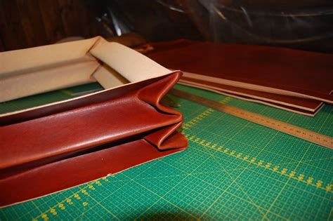 Leather Briefcase Gusset