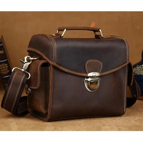 Leather Camera Bag Tote