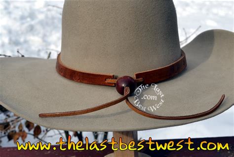 leather cowboy hat bands for men