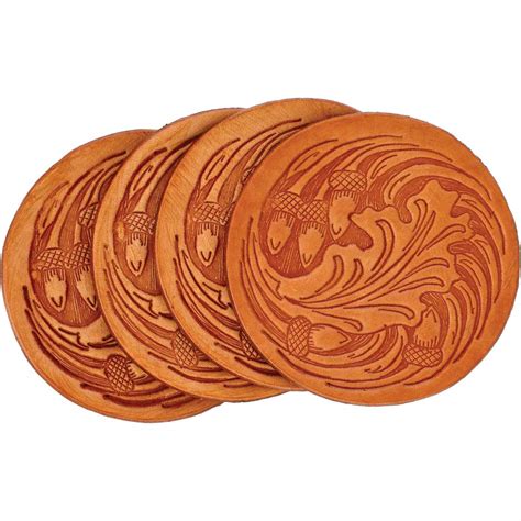 Leather Embossed Coasters
