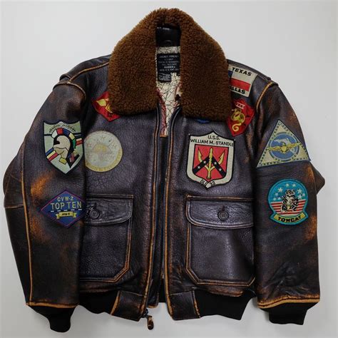 leather flight jacket patches