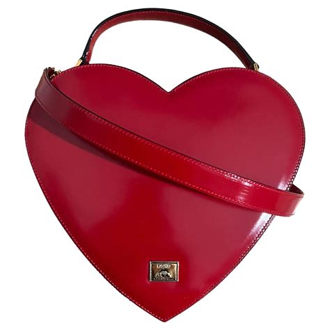 leather heart bag