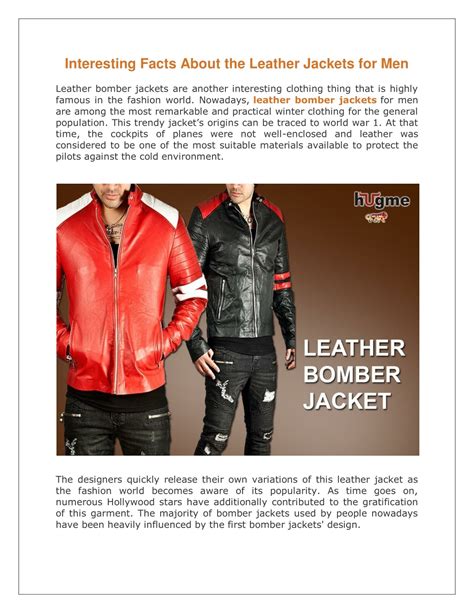 Leather Jacket Facts