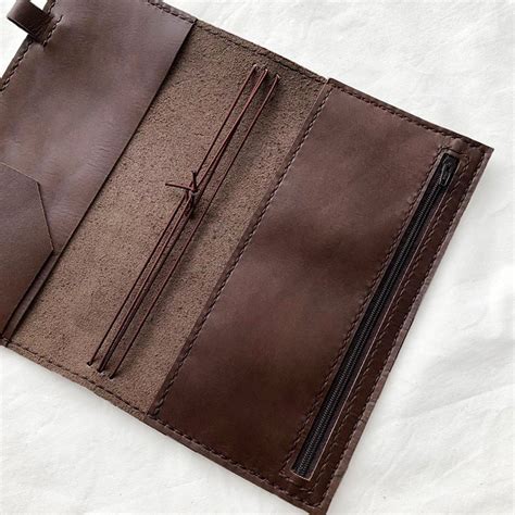 Leather Journal With Zipper
