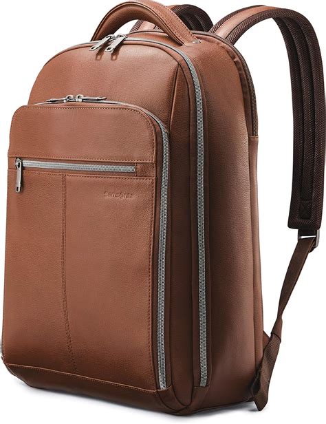 Leather Laptop Backpack