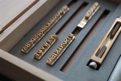 Leather Letter Stamp Set