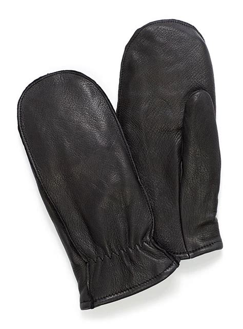 leather mittens with liners
