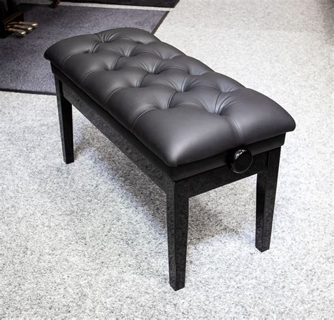 leather piano stool adjustable