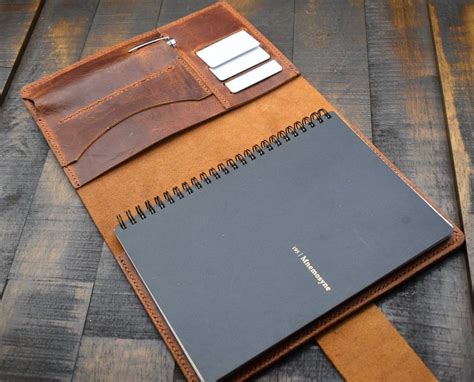 Leather Portfolio With Notebook