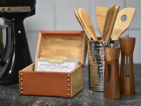 Leather Recipe Box