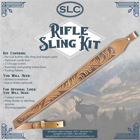leather rifle sling kit