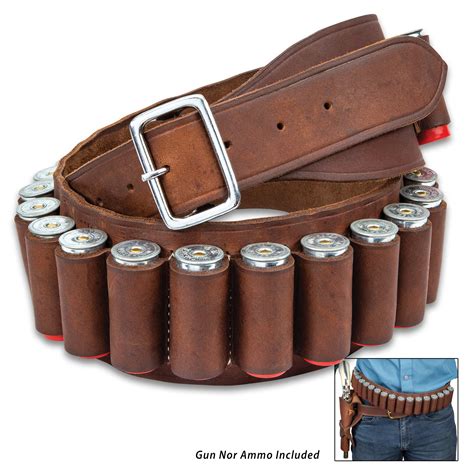 Leather Shotgun Shell Belt