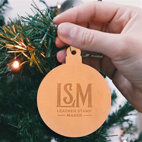 Leather Stamp Ornament