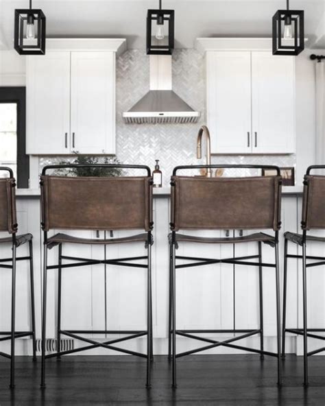 Leather Top Barstools