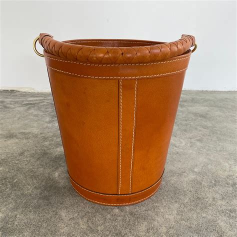 Leather Wastebaskets