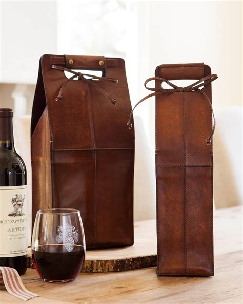 leather wine tote pattern