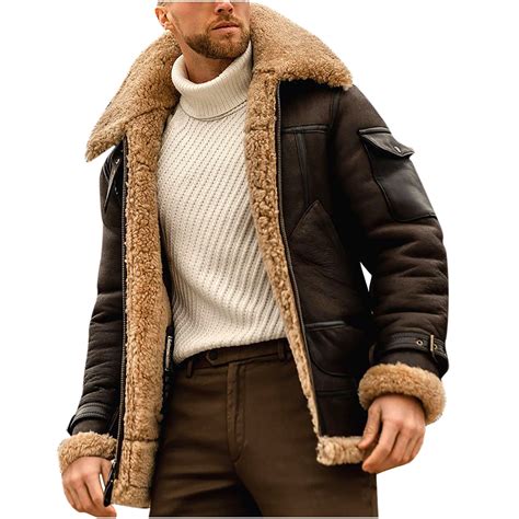 Leather Winter Aviator Jacket